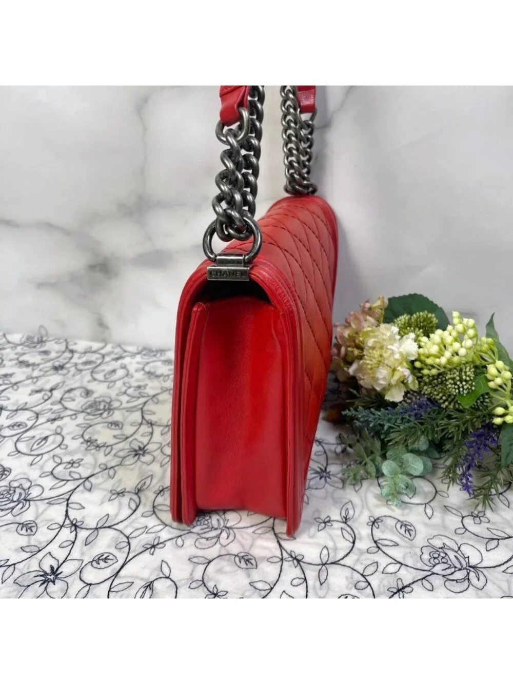 Chanel Boy Quilted Chain Shoulder